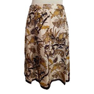 Old Navy Silk Floral Pleated Skirt Size 2